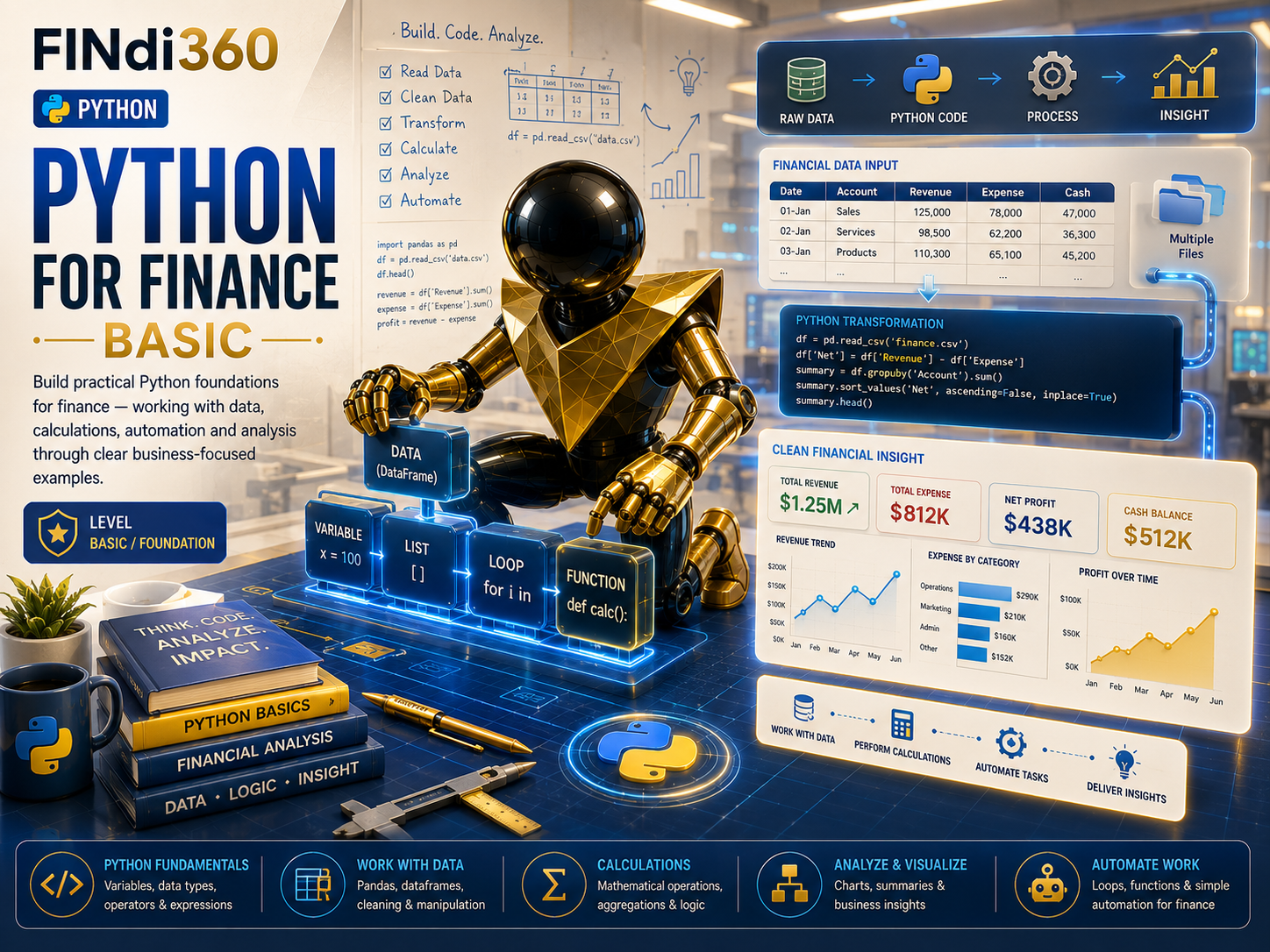 Python for Finance - Basic poster