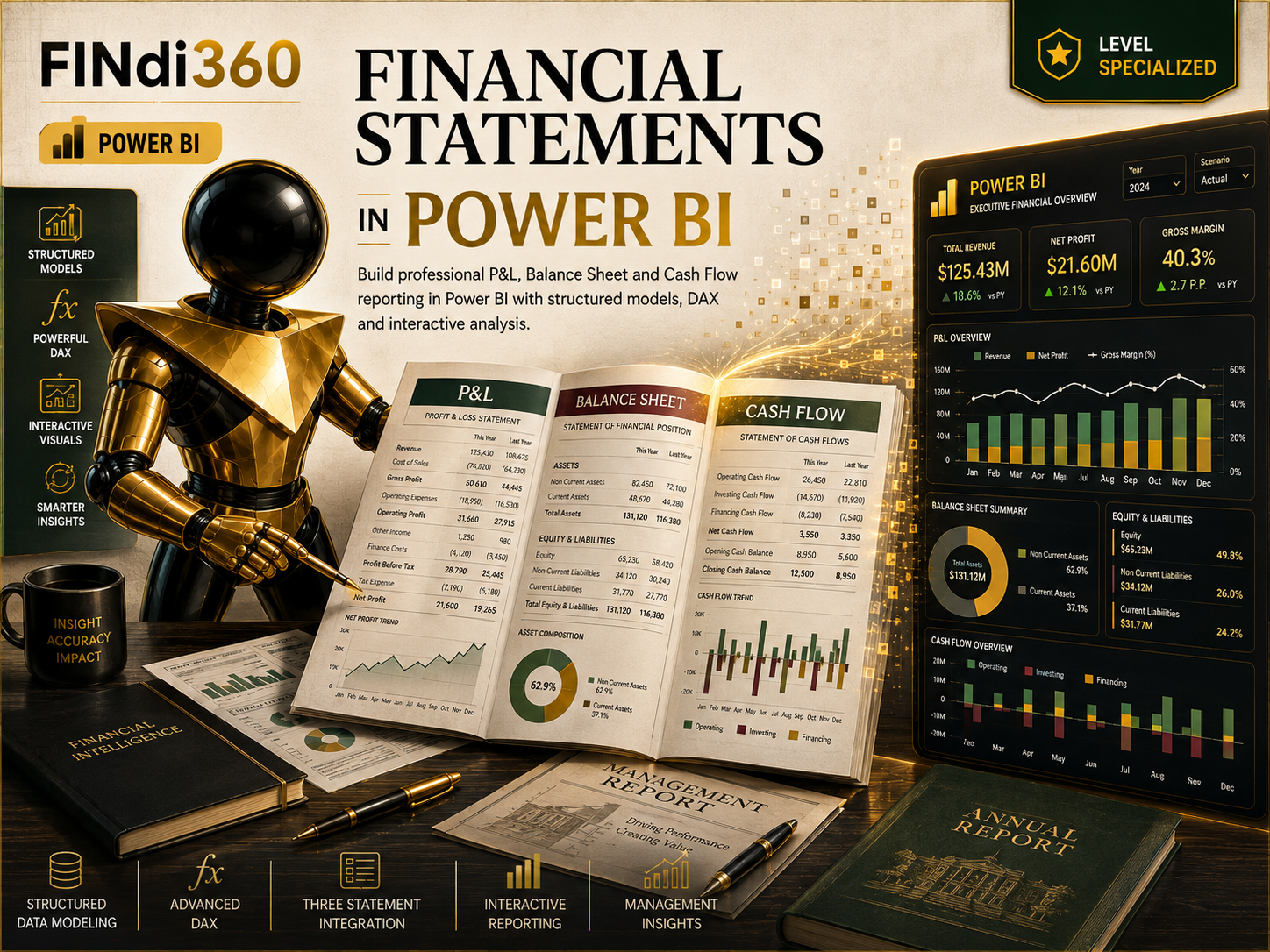Financial Statements in Power BI poster